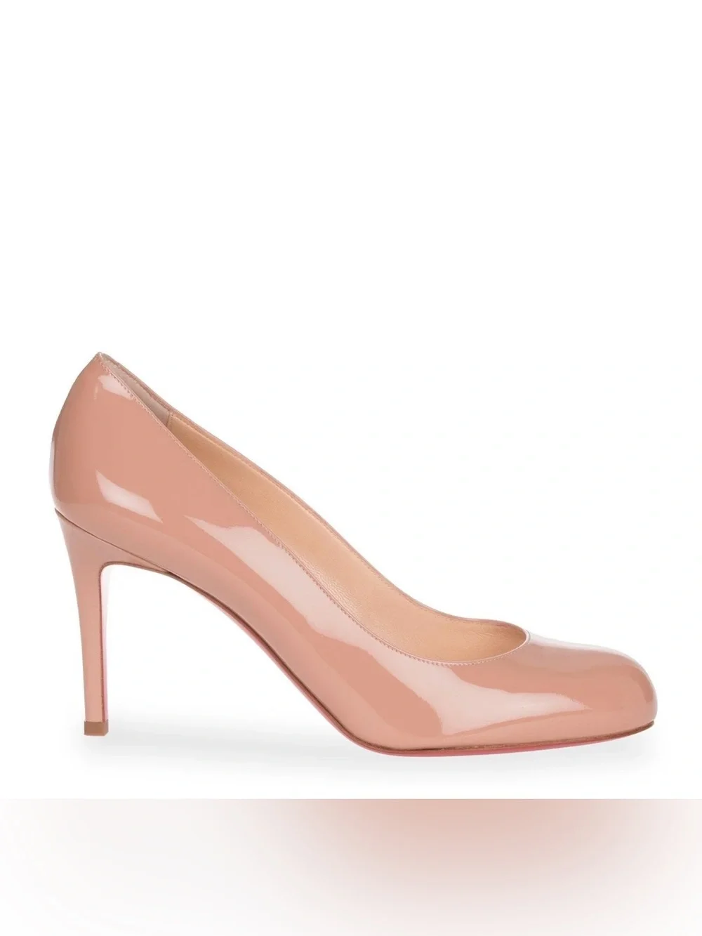CHRISTIAN LOUBOUTIN Simple Pump 85 patent nude pump 41.5